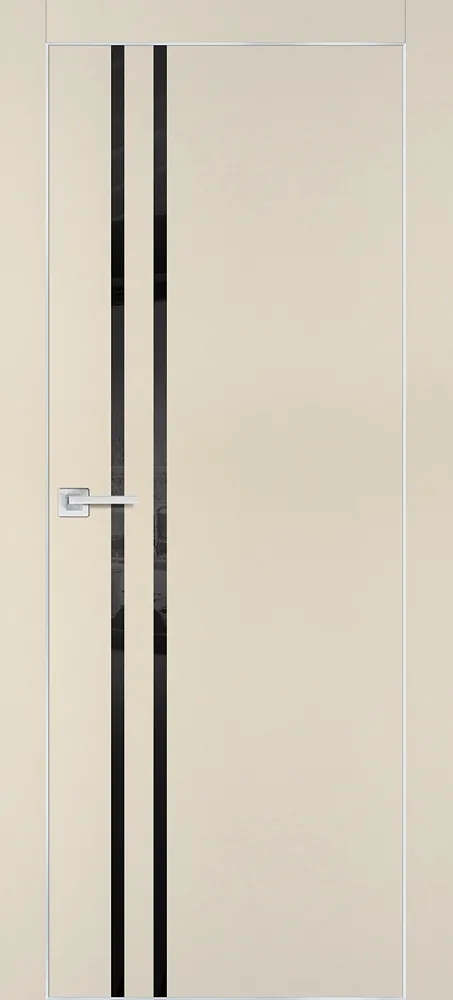 Межкомнатная дверь PX-11  AL кромка с 4-х ст. Бежевый матовый