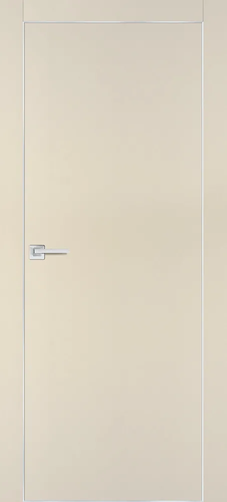 Межкомнатная дверь PX-1 AL кромка с 4-х ст. Бежевый матовый